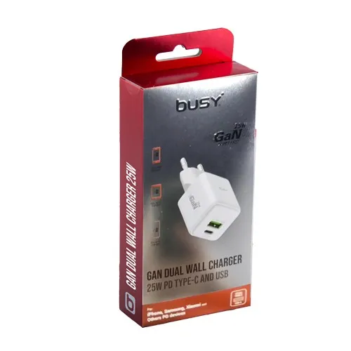 BUSY ДВОЕН USB ПОЛНАЧ 25W