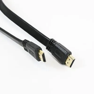 Cable HDMI M/M 4m v1.4 4K MeanIT Flat Ethernet Black