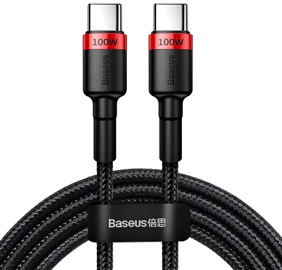 Cable USB 2.0 Type-C to Type-C 2m Baseus Cafule Series PD 100W Black/R