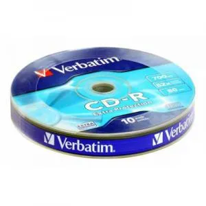 CD-R Verbatim 700MB 52x 10pcs Extra Protection Wrap