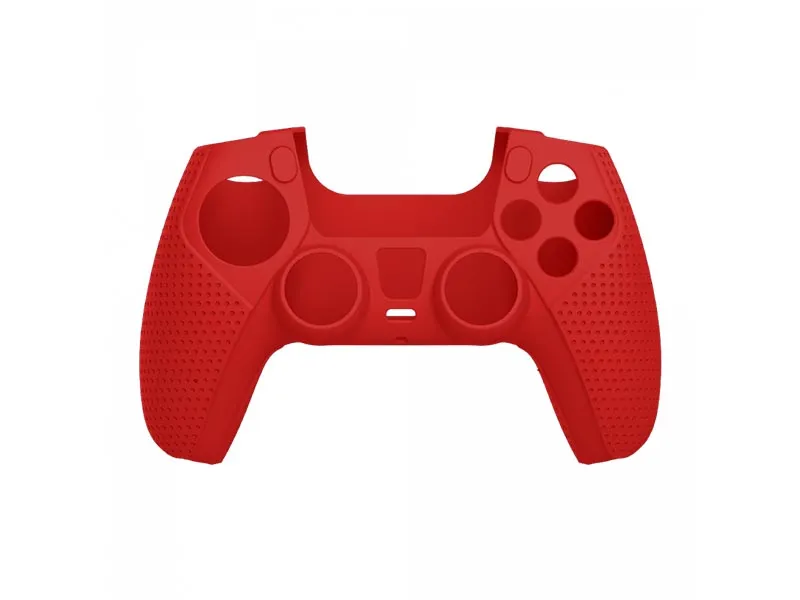 Controller Silicon Case White Shark Body Lock for PS5 Red Gaming