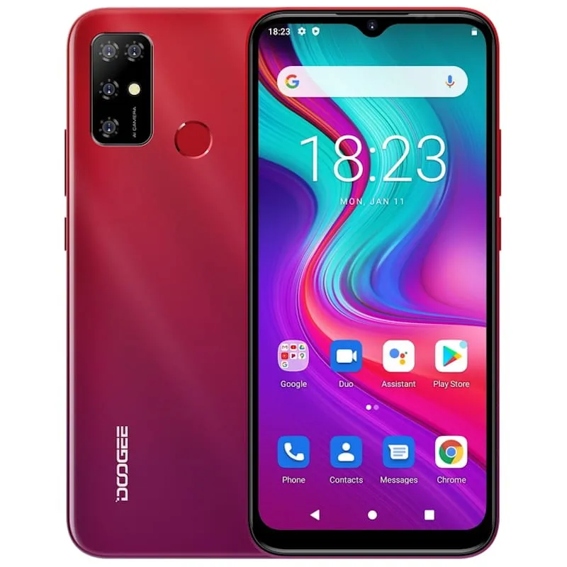 DOOGEE X96 RED QUAD CORE 2GHZ/2GB/32GB/DUAL SIM/5MP+4x 8MP/A11Go