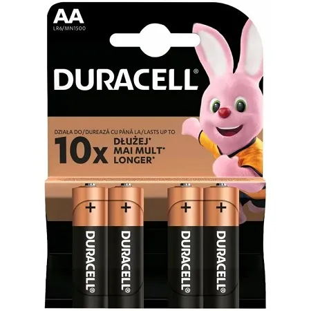 DURACELL BASIC AA ALKALINE 4X BATTERY