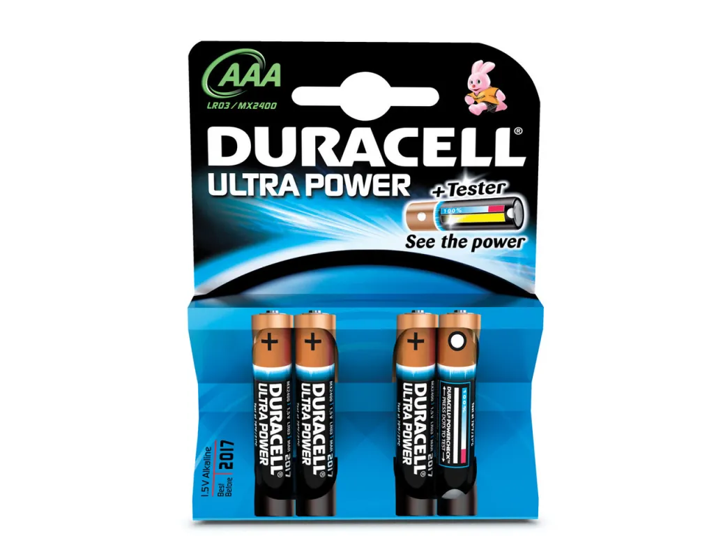 DURACELL ULTRA POWER 4XAAA ALKALINE BATTERY