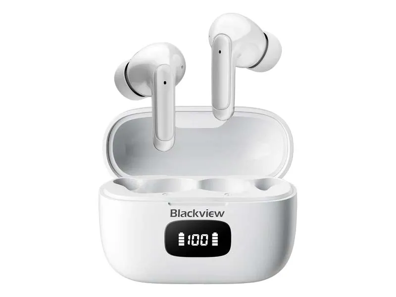 Earphones Blackview AirBuds 8 Arctic White TWS, Mic, IPX7, BT 5.3, ANC