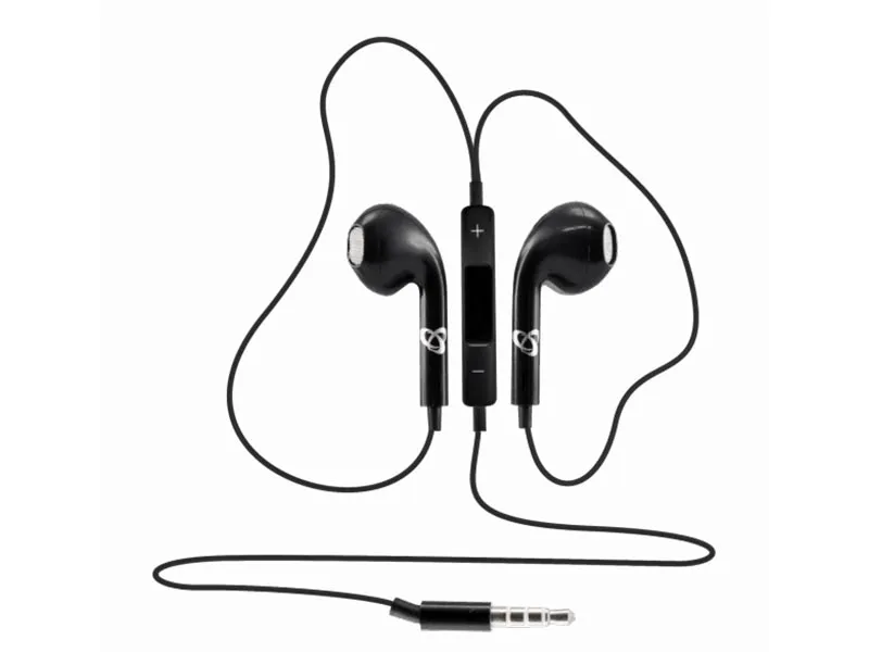 Earphones SBOX IEP-204 w/Microphone Black