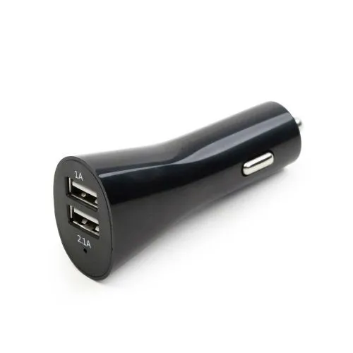 ENERGENIE UNIVERSAL USB CAR CHARGER 2.1A DUAL SOCKET BLACK
