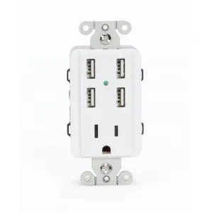 GEMBIRD AC WALL SOCKET USB CHARGER WHITE