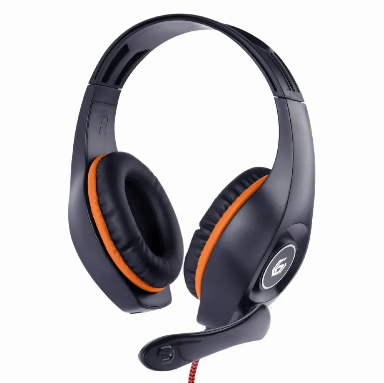 GEMBIRD GHS-05 GAMING HEADPHONES BLACK/ORANGE W/MIC