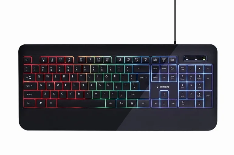 Gembird KB-UML-03 Multimedia RGB Backlight USB Black