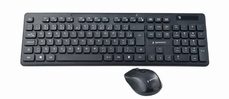 GEMBIRD KBSWCH03 Wireless Multimedia Chocolate + Opt.Mouse