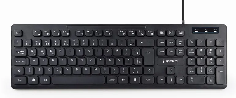 GEMBIRD MCH-04 MULTIMEDIA USB KEYBOARD CHOCOLATE BLACK