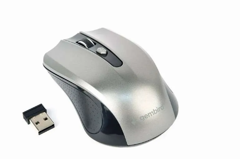 GEMBIRD MUSW-4B-04 WIRELESS OPTICAL MOUSE 1600 DPI BLACK/SPACEGREY