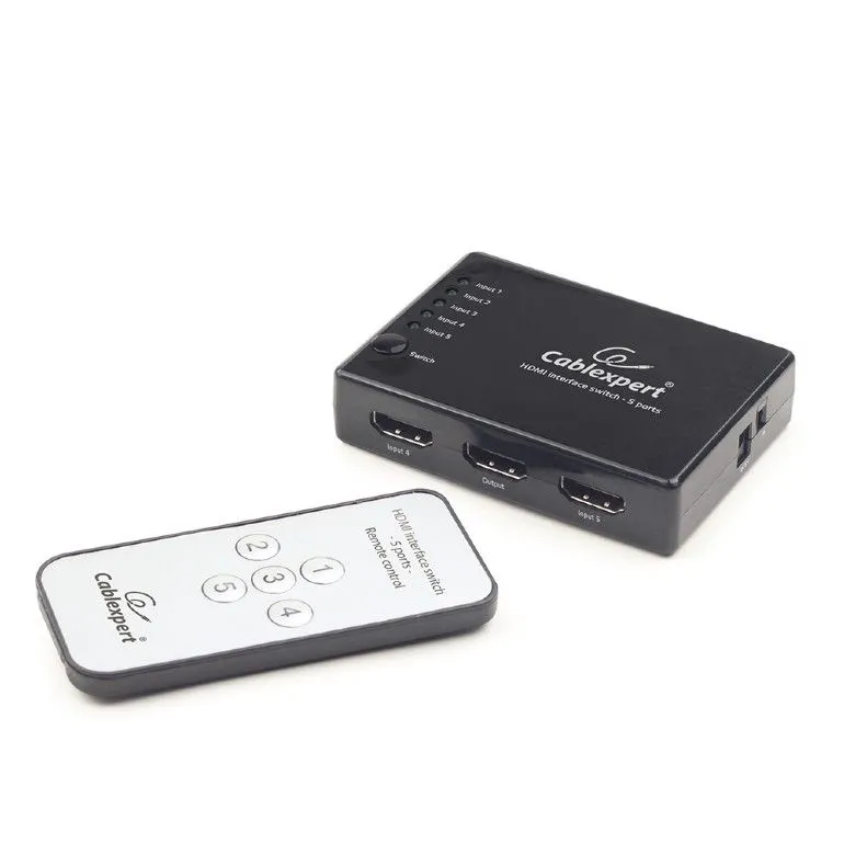 HDMI Interface Switch 5 Port v1.4 3D w/ Remote