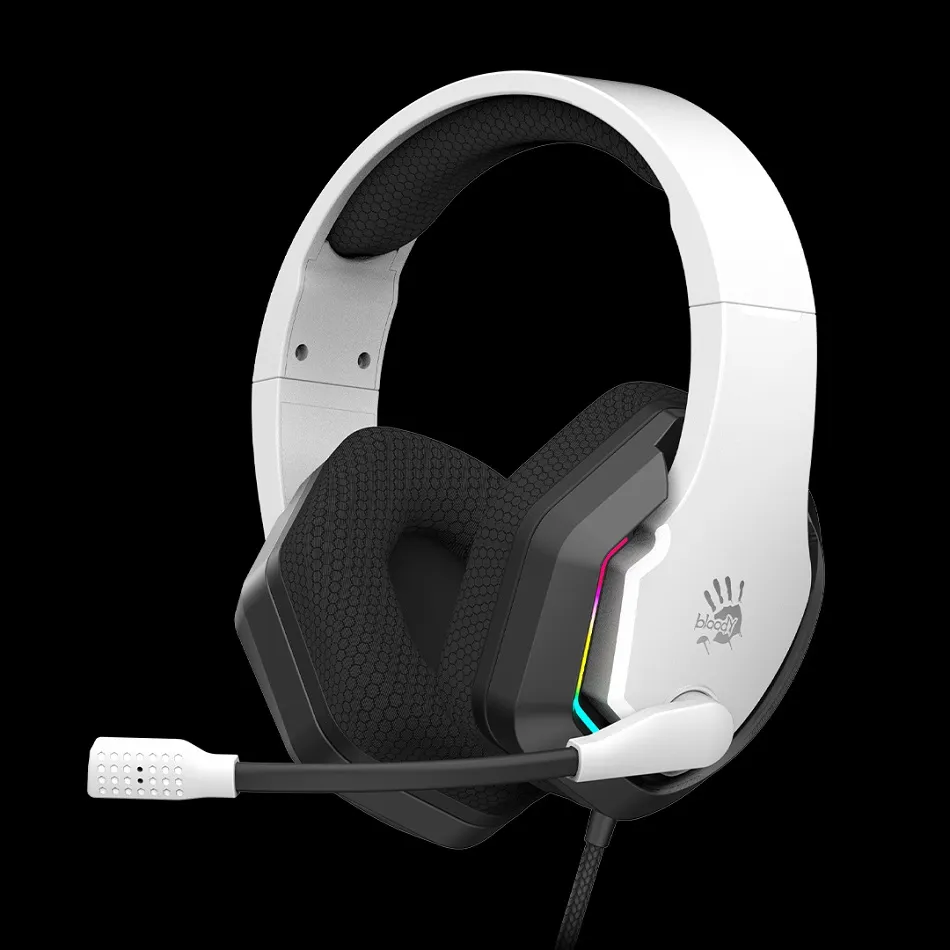 Headphones A4 G260P Bloody Gaming RGB White