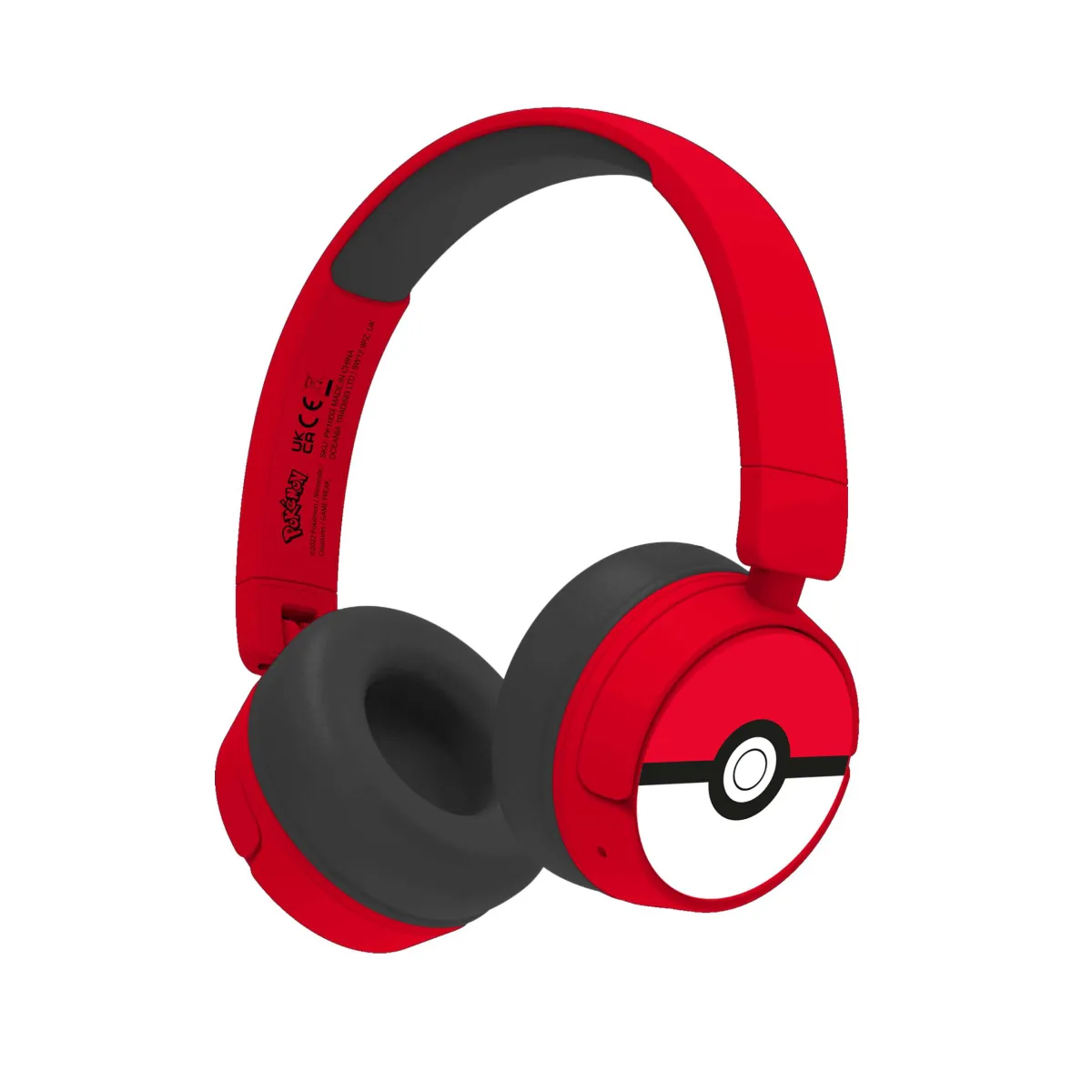 Headphones OTL Kids Pokemon Poke ball Bluetooth Red