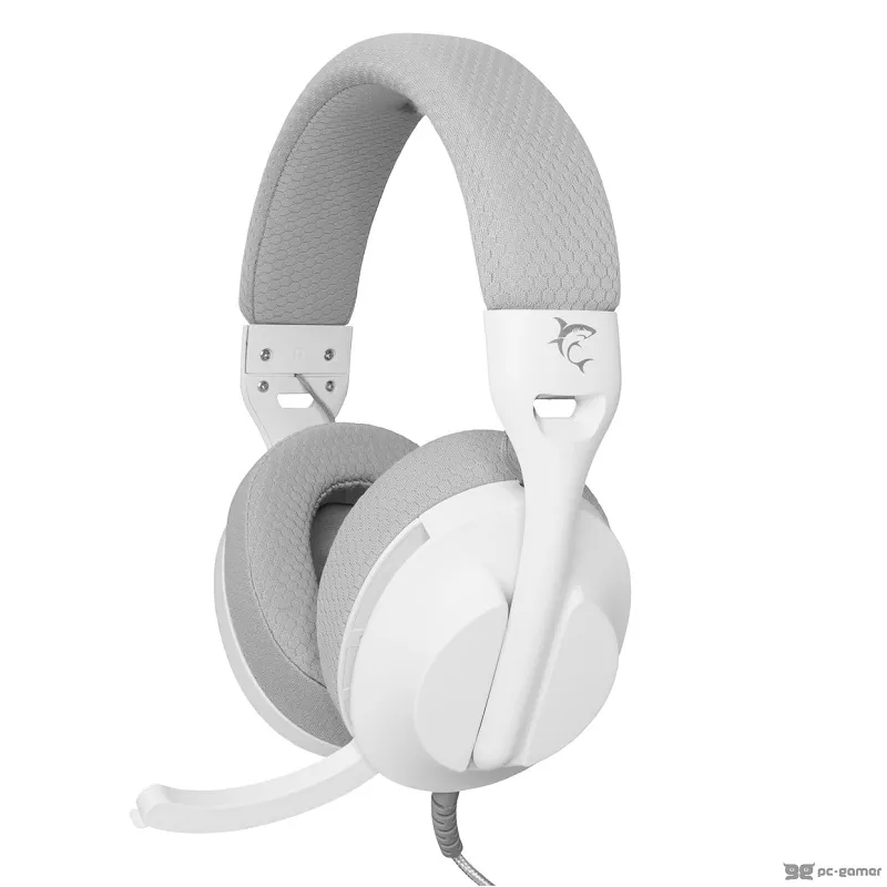 Headphones White Shark Gaming Parrot White Grey