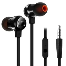 JBL T210 EARPHONES W/MICROPHONE BLACK