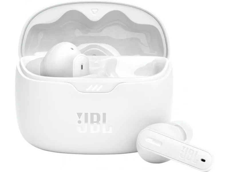 JBL Tune Beam Bluetooth Earbuds w/Mic White