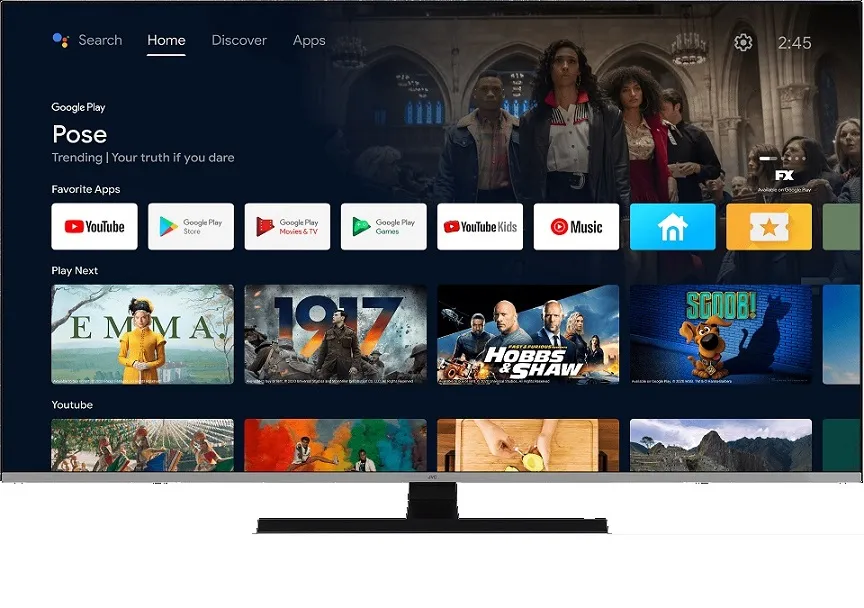 JVC LT-50VAQ7200 ANDROID QLED TV
