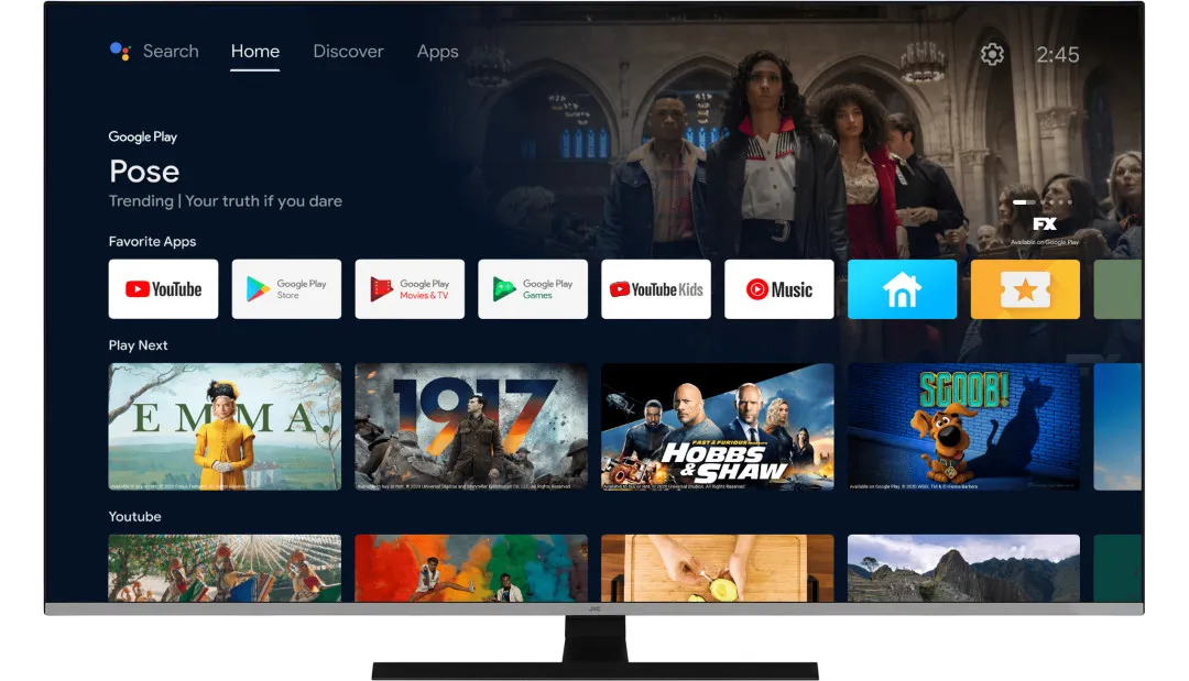 JVC LT-70VAQ7200 4K ANDROID QLED TV