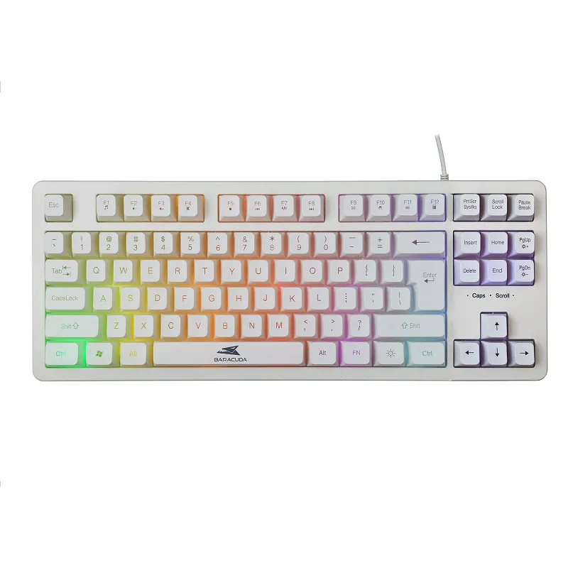 Keyboard Barracuda Gaming Krill TKL RGB White