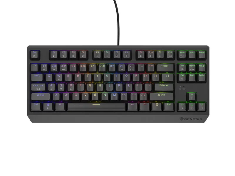 Keyboard Genesis Gaming Thor 230 TKL Hot Swap Mechanical Red Switch RG