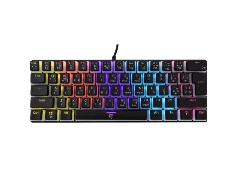 Keyboard White Shark Gaming Ashiko RGB Mechanical Blue Switch HR