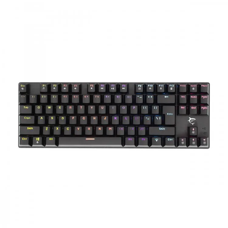 Keyboard White Shark Gaming Commandos TKL Mechanical RGB Blue Switch B
