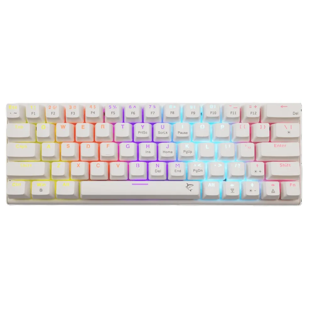 Keyboard White Shark Gaming Wakizashi 2 60% Mechanical RGB White Blue