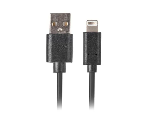 LANBERG USB LIGHTNING CABLE FOR APPLE 1m BLACK