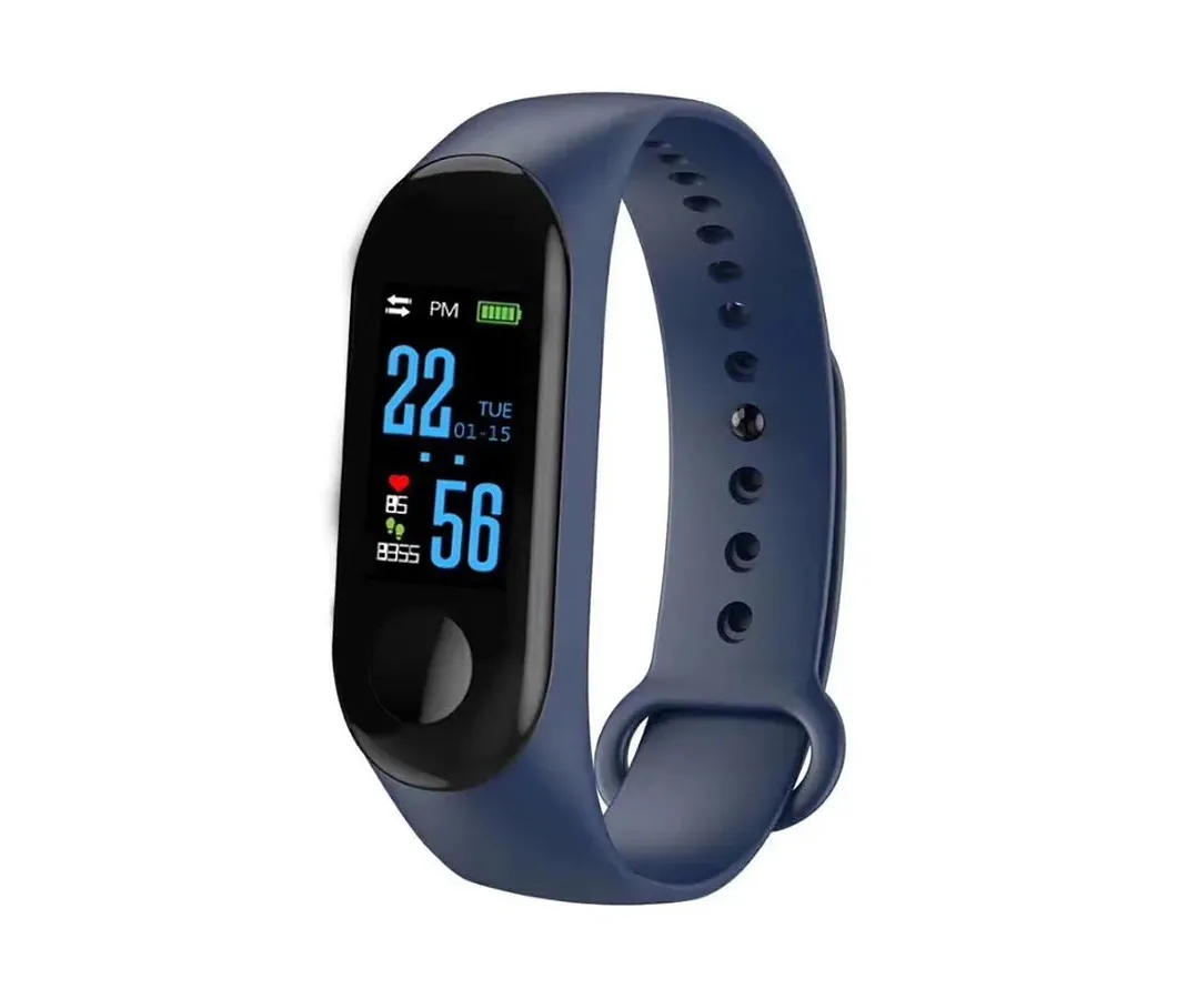 LDK W115 SMART BRACELET w/PEDOMETER, ACTIVITY TRACKER, REMINDER BLUE