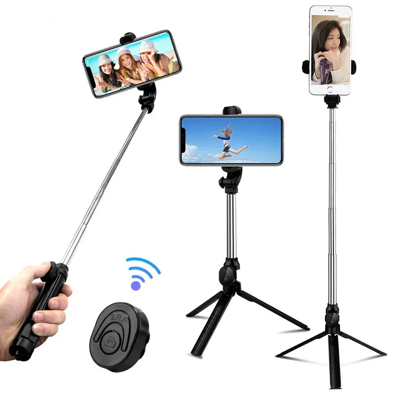 LDK XT10 SELFIE STICK & TRIPOD FOR SMARTPHONES w/BLUETOOTH BLACK