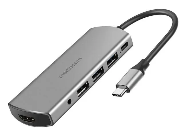MEDIACOM C309 TYPE-C DOCKING STATION 3XUSB 3.0/HDMI 4K/TYPE-C POWER DE