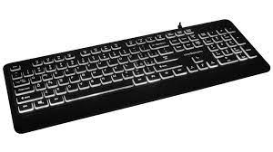 MEDIACOM CX219 LIGHT SLIM BLACK USB KEYBOARD W/BACKLIGHT