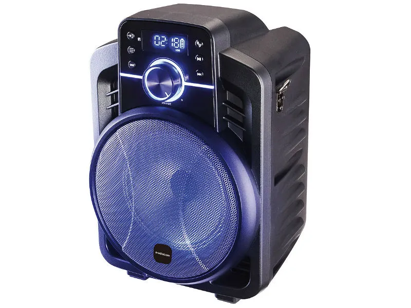 MEDIACOM HOMEBOX 20W KARAOKE SPEAKER BOX RECHARGEABLE, REMOTE, BT, LED
