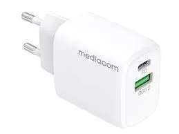 MEDIACOM TYPE-C PD 3.0 20W/USB QC 3.0 18W WHITE