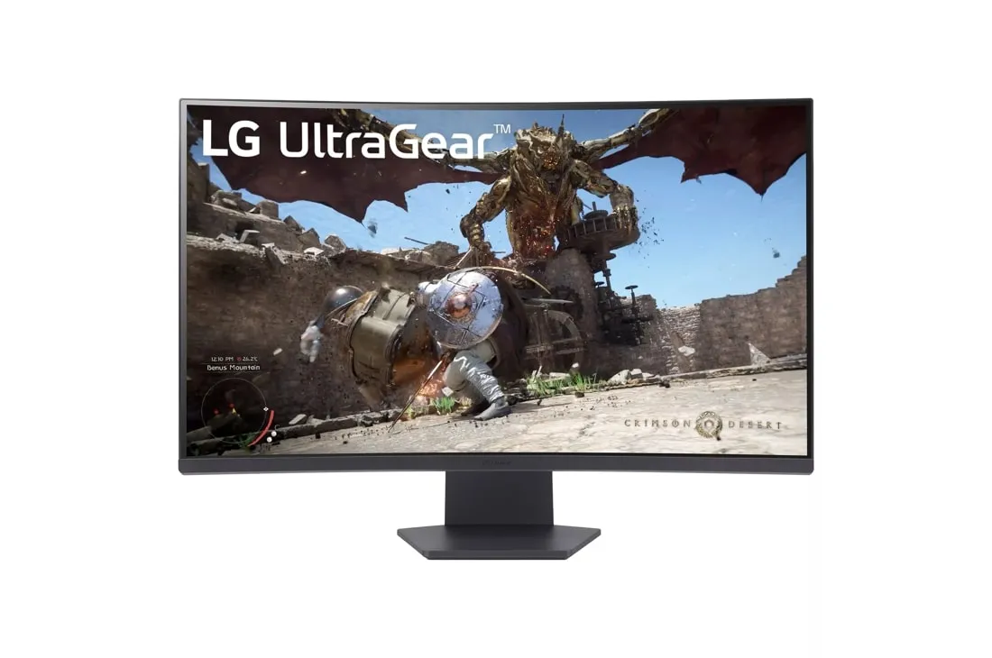 Monitor 32" LG 32GS60QC-B Gaming VA Curved 180Hz, QHD, HDMI, DP, Frees
