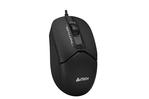 Mouse A4 FM12S Silent 1200 DPI USB Black