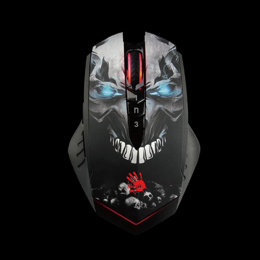 Mouse A4 R80 Plus Bloody Gaming Wireless Skull Activated