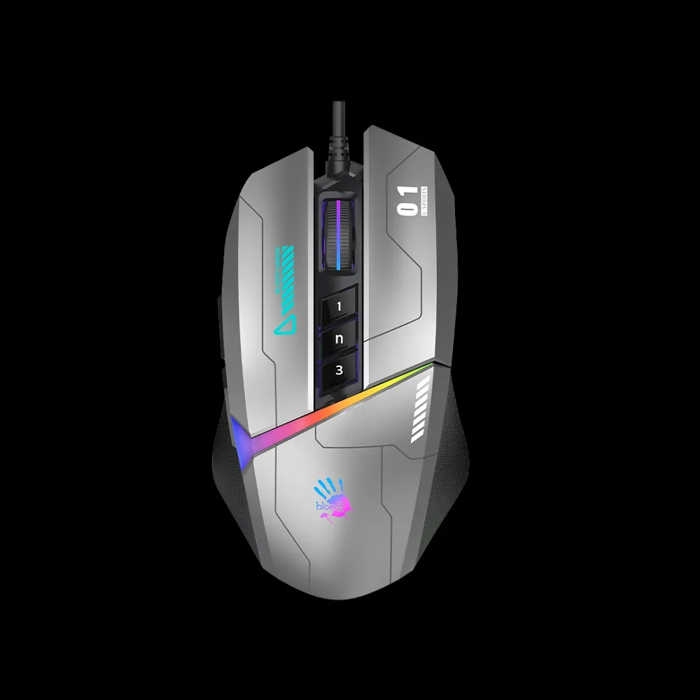 Mouse A4 W60 Max Bloody Gaming USB Gun Grey Activated