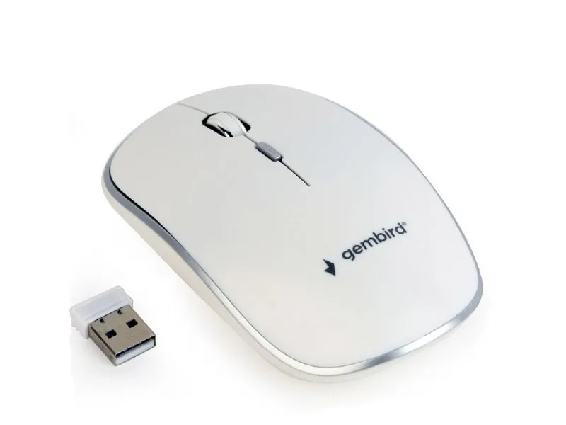 Mouse Gembird Wireless MUSW-4B-01 Optical 1600DPI White