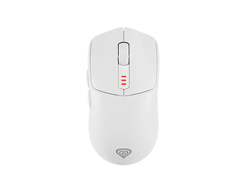 Mouse Genesis Wireless Gaming Zircon 500 10000DPI RGB White