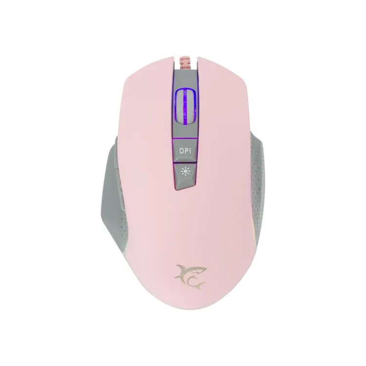 Mouse White Shark Gaming Gareth 6400dpi Pink