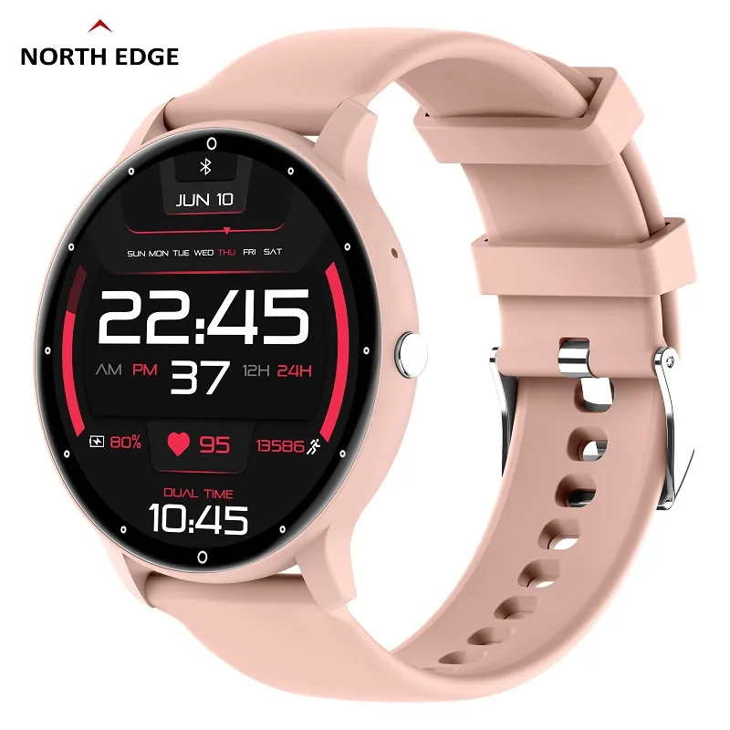North Edge Healthcare Watch NL02C Pro Pink with Blood Pressure, Heart