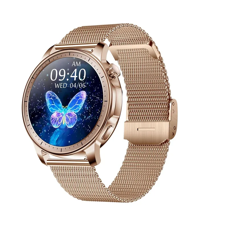 North Edge Healthcare Watch V65 Gold with Heart Rate, Blood Pressure,