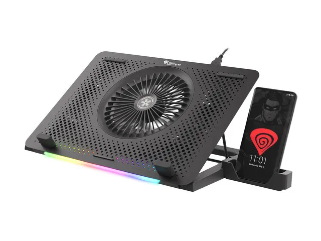 Notebook Stand/Cooler Genesis OXID 450 up to 15.6" Gaming RGB w/Phone