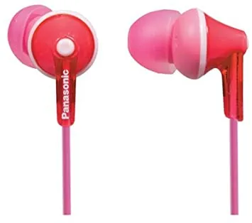PANASONIC RP-HJE125E-P EARPHONES W/MIC PINK