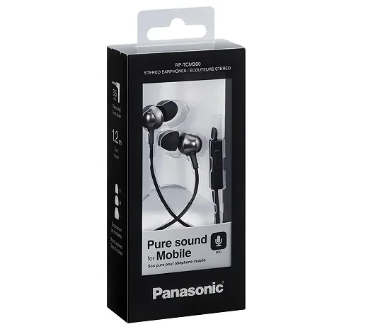 PANASONIC RP-TCM360E-K EARPHONE BLACK