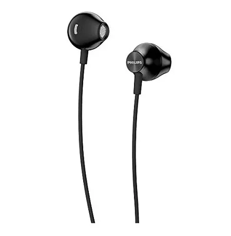 PHILIPS 100 EARPHONES W/MICROPHONE BLACK